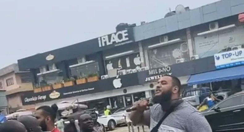 Police arrest sword-brandishing suspect in viral video