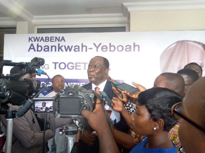 Abankwah-Yeboah formally declares to contest NPP National Chairman