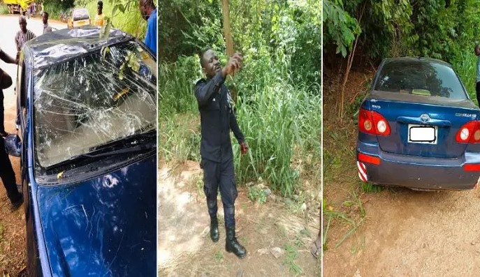 Police officer who failed to stop at barrier crashes car; 85 parcels of ‘Indian hemp’ found