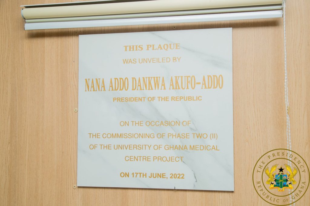 President Akufo-Addo inaugurates 2nd Phase of University of Ghana Medical Centre