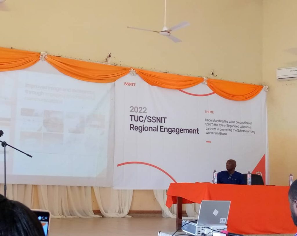 Koforidua: SSNIT engages members of TUC on its operations
