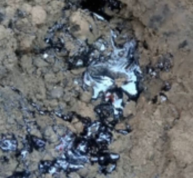 Substance believed to be crude oil discovered at Apremdo