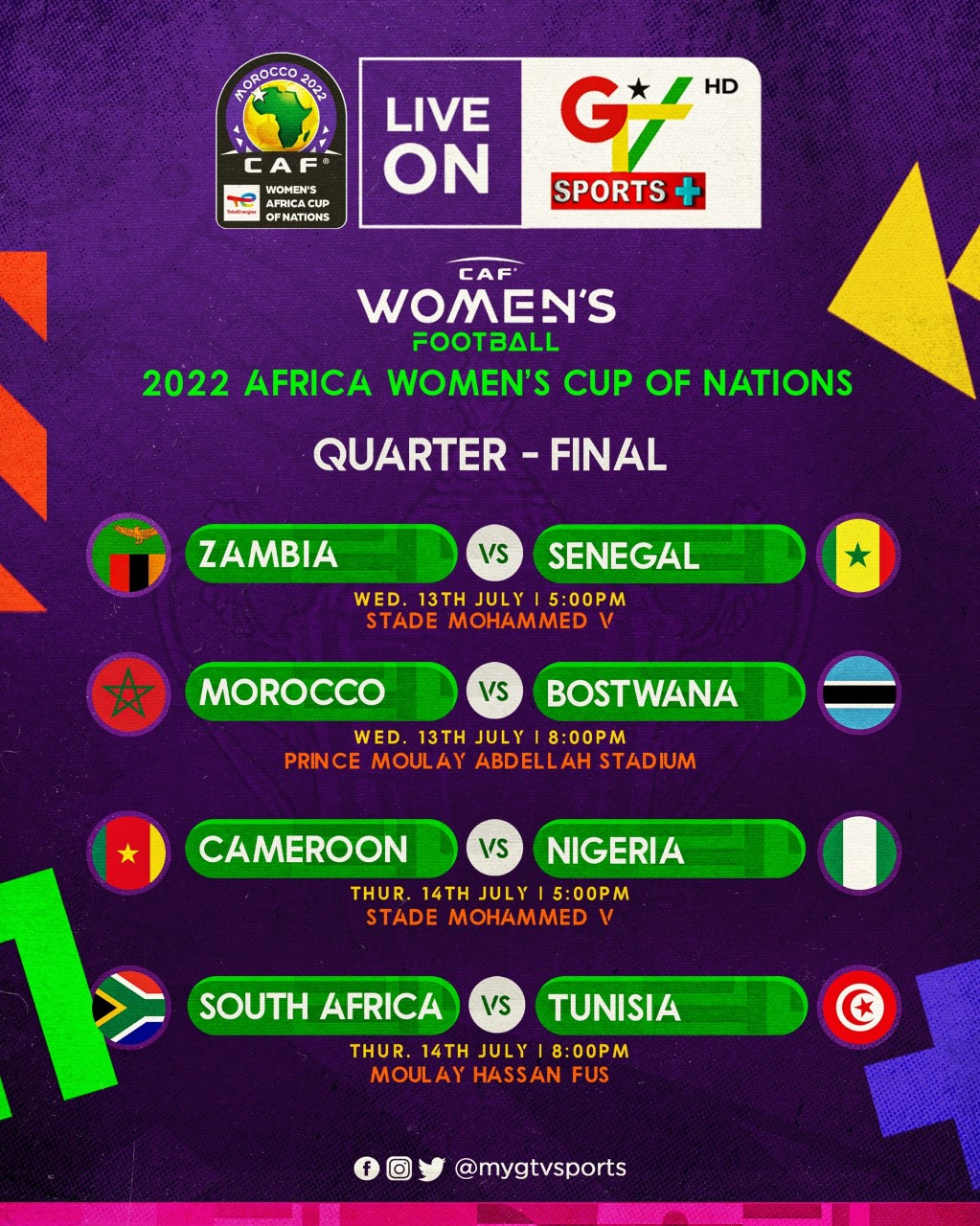 All set for WAFCON Quarter finals culmination on GTV Sports+