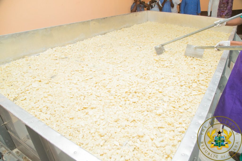 President Akufo-Addo inspects GH¢9.2 million yam/cassava processing factory in Bimbilla