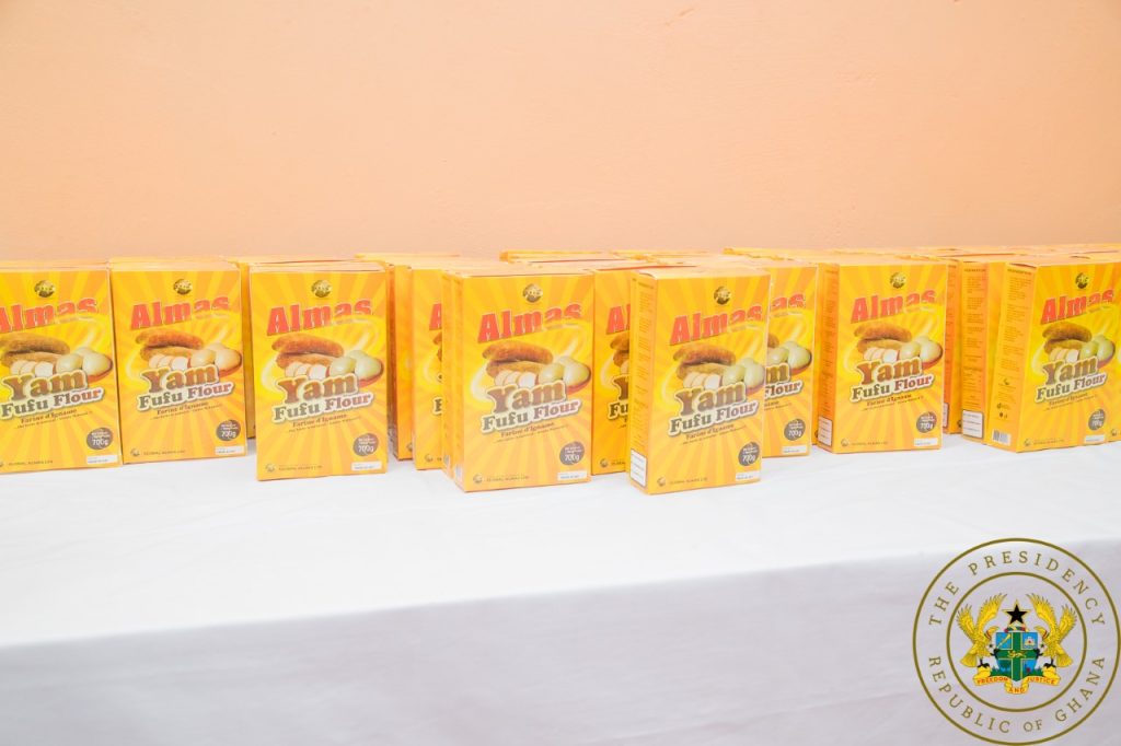 President Akufo-Addo inspects GH¢9.2 million yam/cassava processing factory in Bimbilla