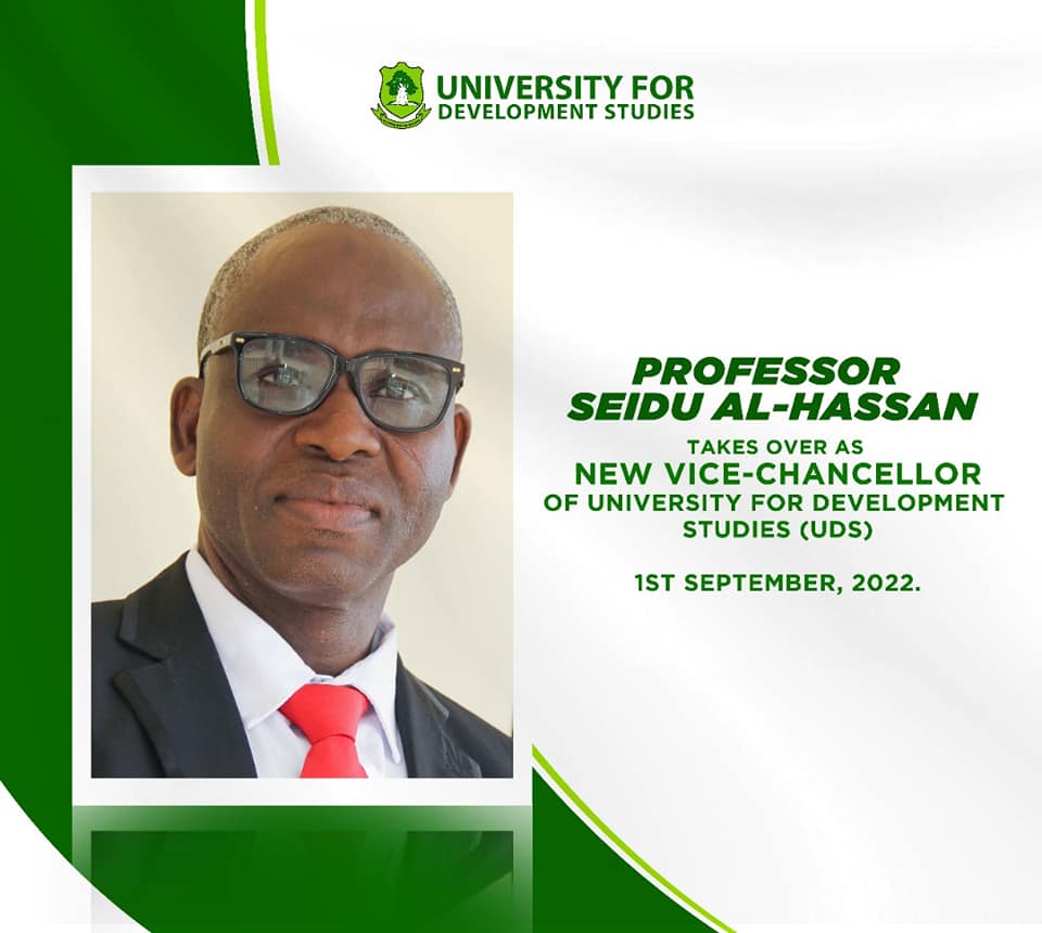 Professor Seidu Alhassan is new Vice Chancellor for UDS