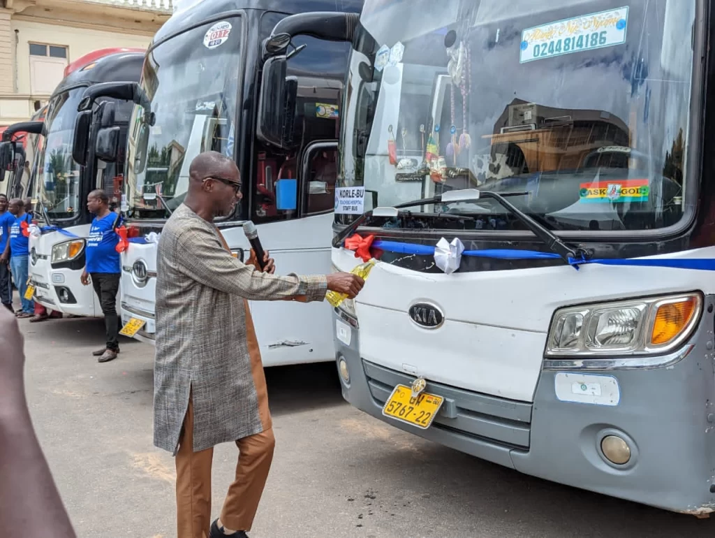 Korle-Bu provides Bus Services to staff to propel punctuality