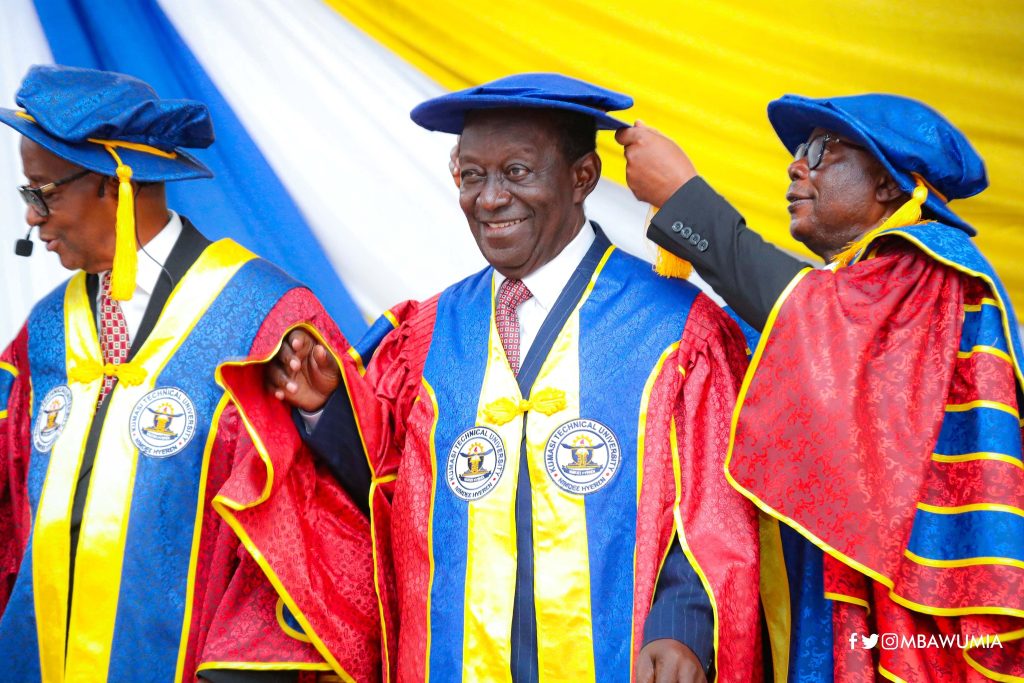 Dr. Kwame Addo Kufour inducted as first Chancellor of the Kumasi Technical University