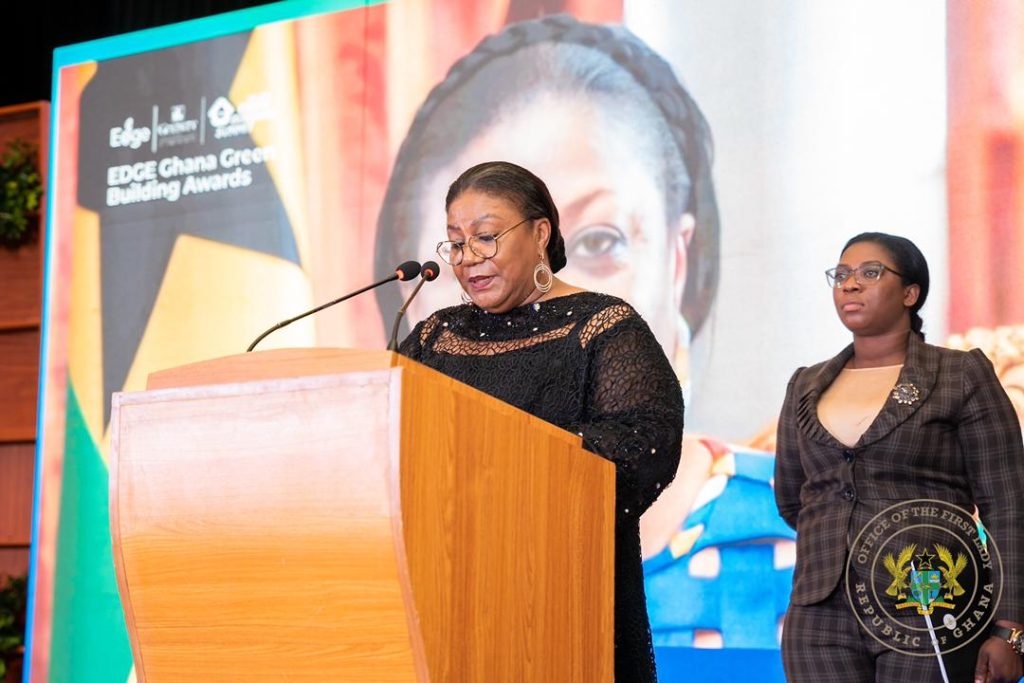 First Lady awarded for her outstanding contributions toward Ghana Green Building Agenda