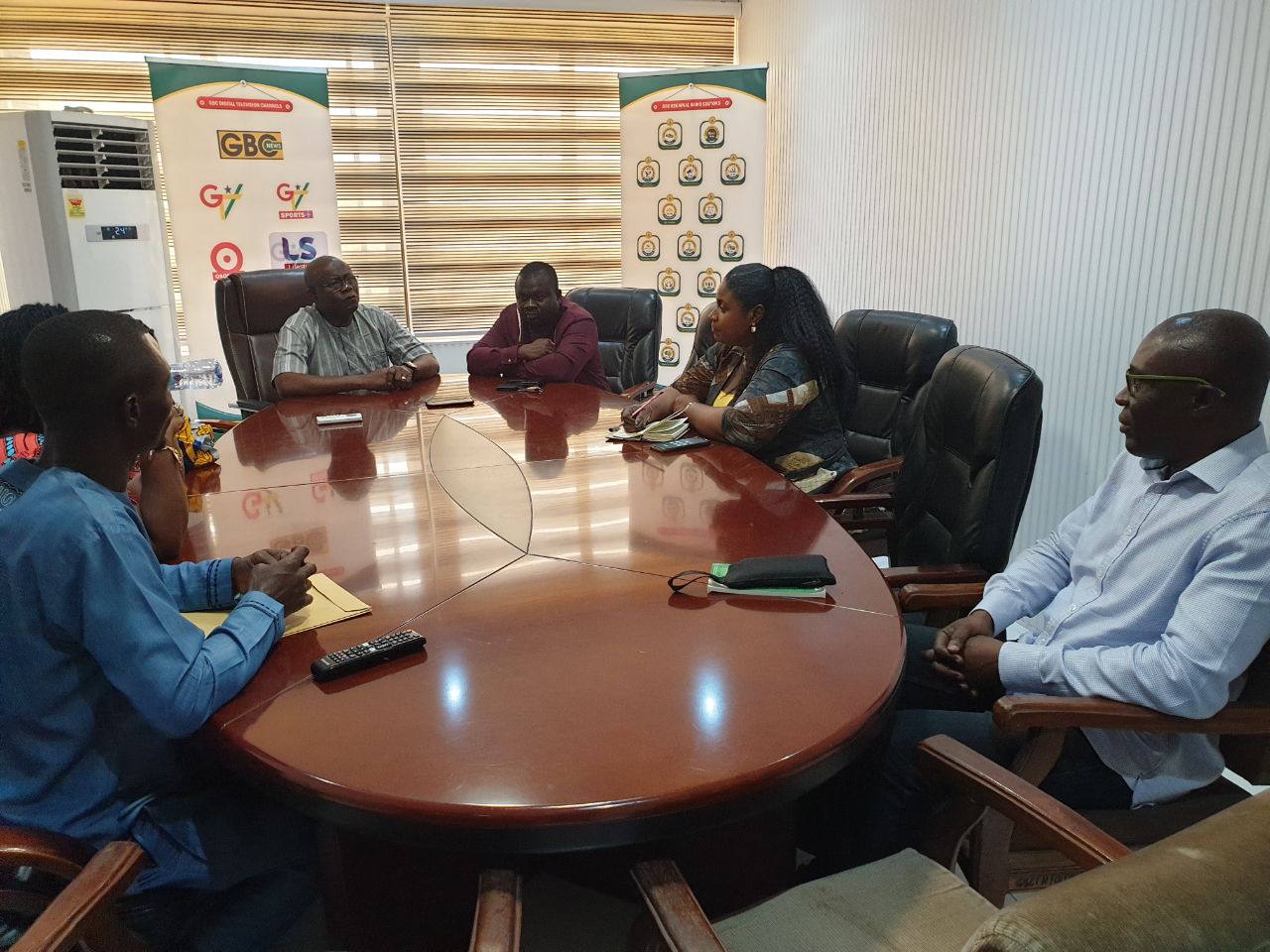 GJA begins media tour; pays courtesy call on GBC
