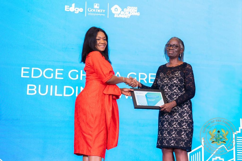 First Lady awarded for her outstanding contributions toward Ghana Green Building Agenda