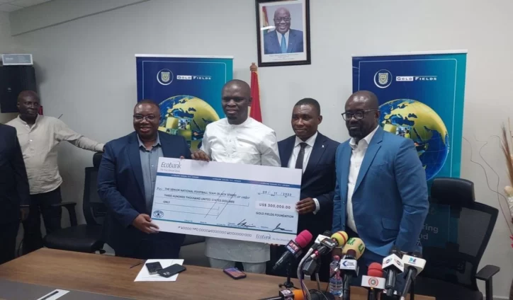 Gold Fields West Africa gives financial boost for Black Stars World Cup Campaign
