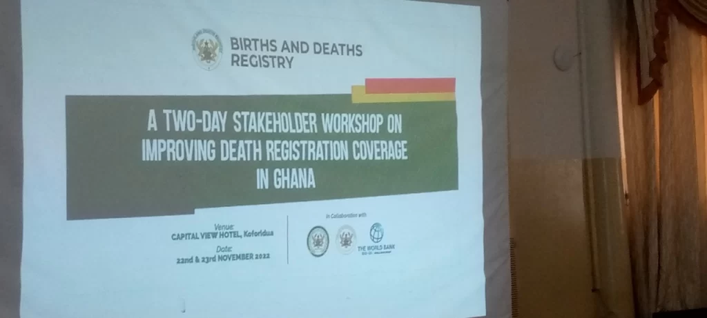Steps underway to align Births and Deaths information in Ghana 