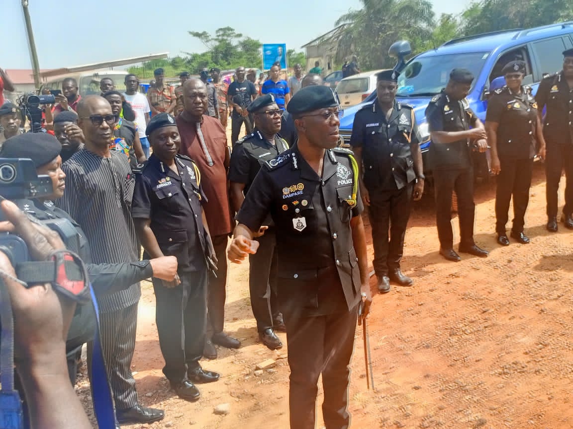 Police to relocate Personnel from partly burnt Quarters at Apromase- IGP assures