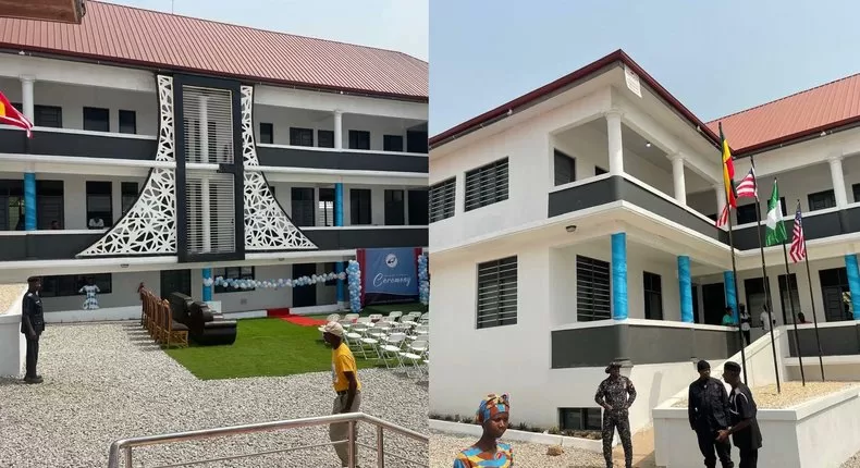 Michael Blackson commissions his new school in Agona Nsaba