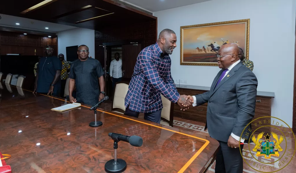 Kumasi: Idris Elba attends Akwasidae at Manhyia Palace