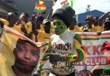 AFCON QUALIFIERS: Aflao Community Show Massive Support for Patrick Kpozo in Kumasi