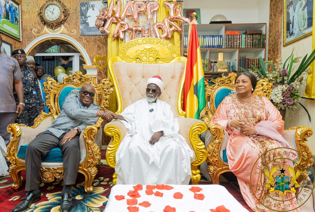 Prez Akufo-Addo, First Lady wish National Chief Imam blessings on his 104th Birthday