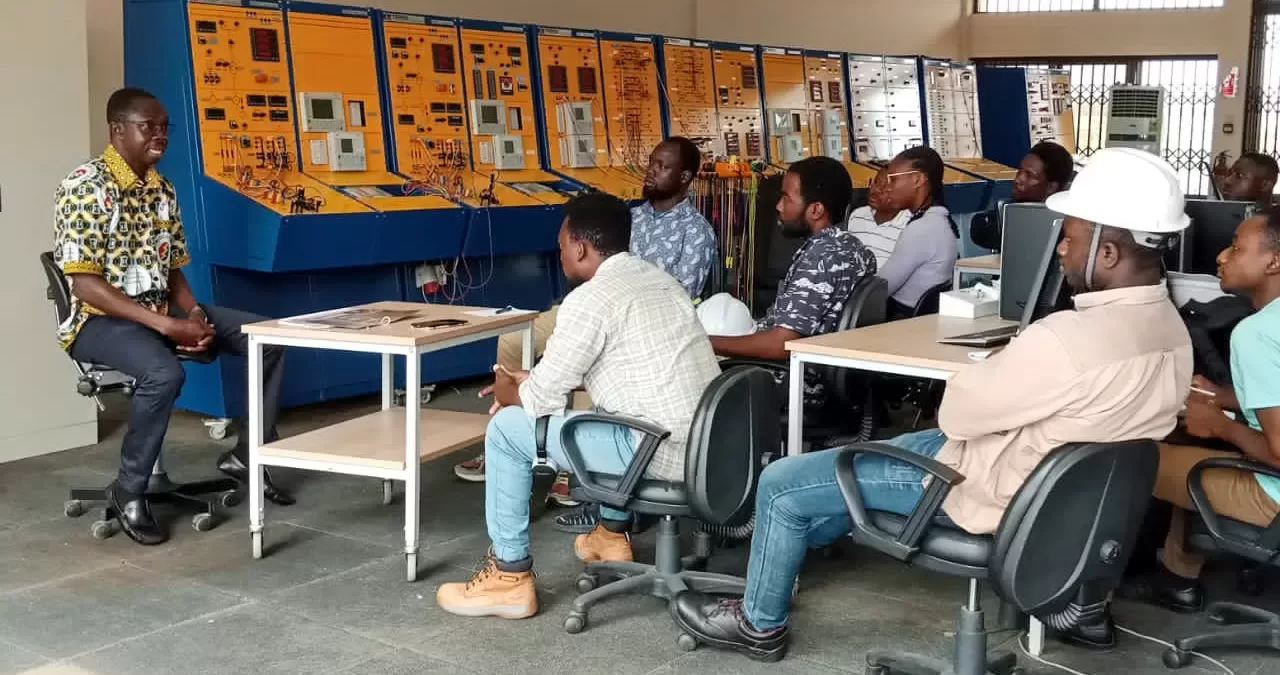 KNUST MPhil Engineering Students Visit GRIDCo’s Power Simulation Centre