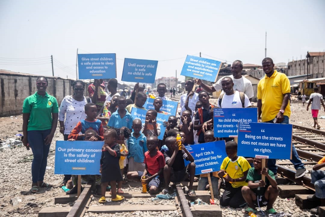 Kantamanto street-connected children demand for their rights