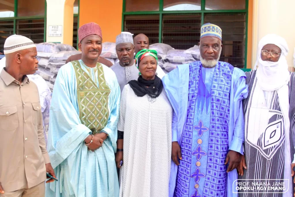 Prof. Naana Opoku-Agyemang donates to Muslim community in Cape Coast