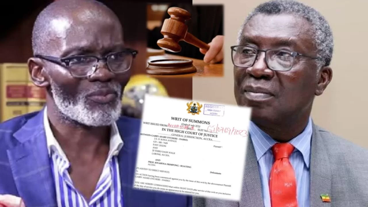 Gabby Otchere-Darko sues Prof Frimpong-Boateng; demands GH¢10m damages over allegations in galamsey report