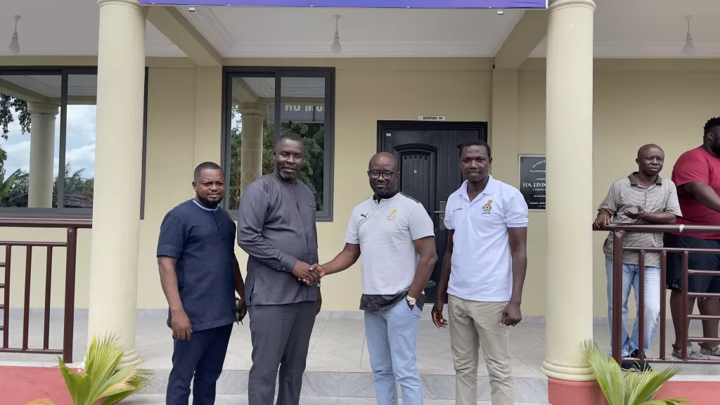 Ho MCE, Richard Divine Bosson (Left) and GFA President, Kurt Okraku (Right)