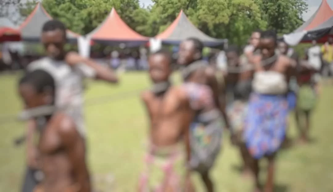 Tears flow as children stage performance to mark Emancipation Day at Pikworo Slave Camp