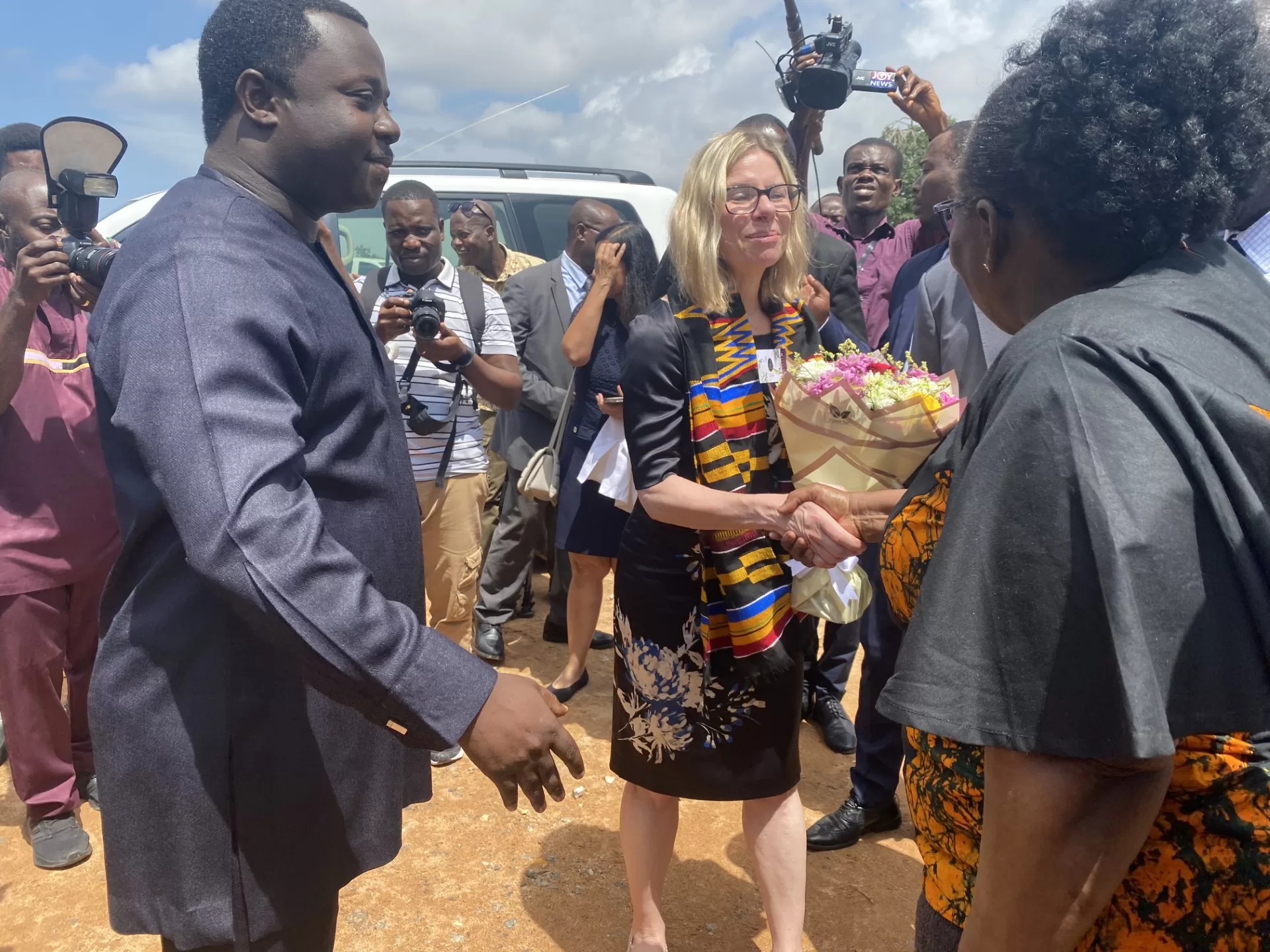 World Bank Managing Director for Operations Anna Bjerde visits World Bank financed projects in Ghana