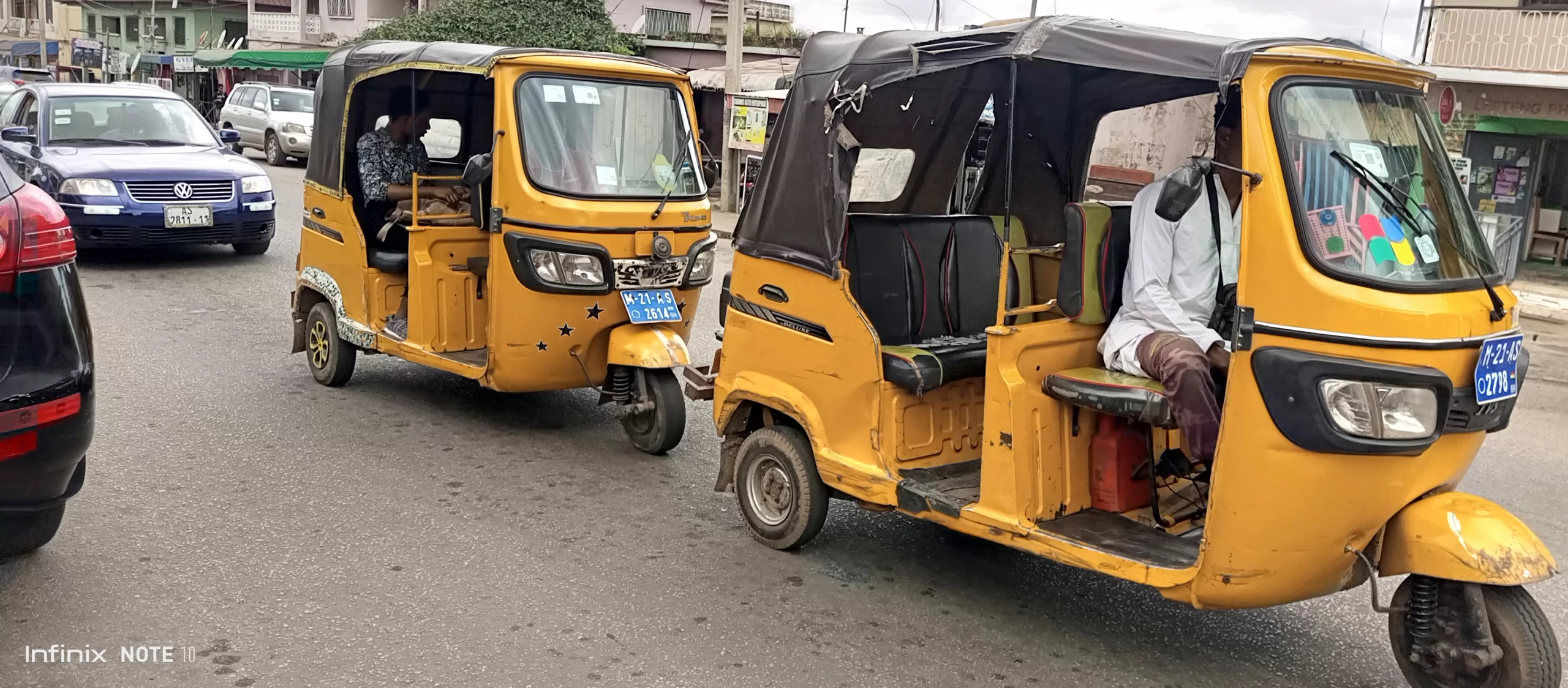 Tricycle riders defy KMA's restrictions