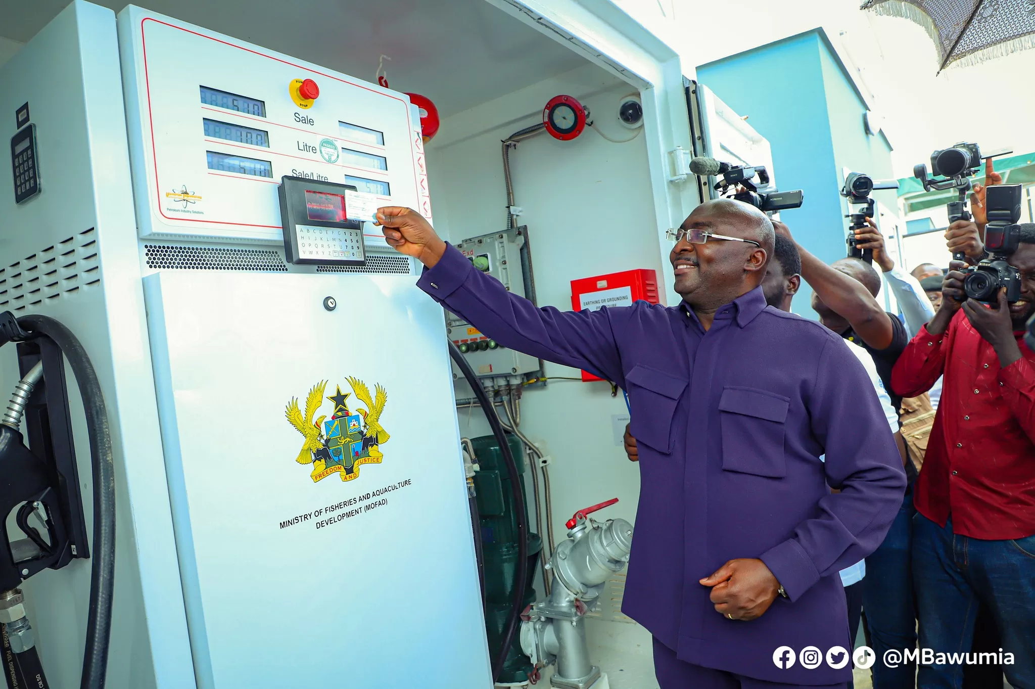 Bawumia inaugurates national premix fuel automation project at Elmina