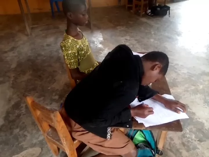 Bring your table and chair before gaining admission at Suhum-Abessim Basic School