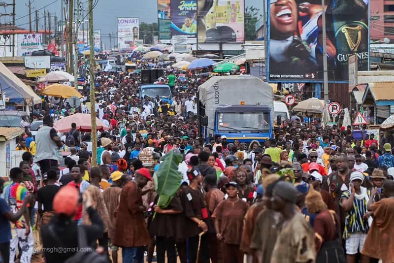 Thousands brace heavy rains for record breaking Asogli yam Carnival