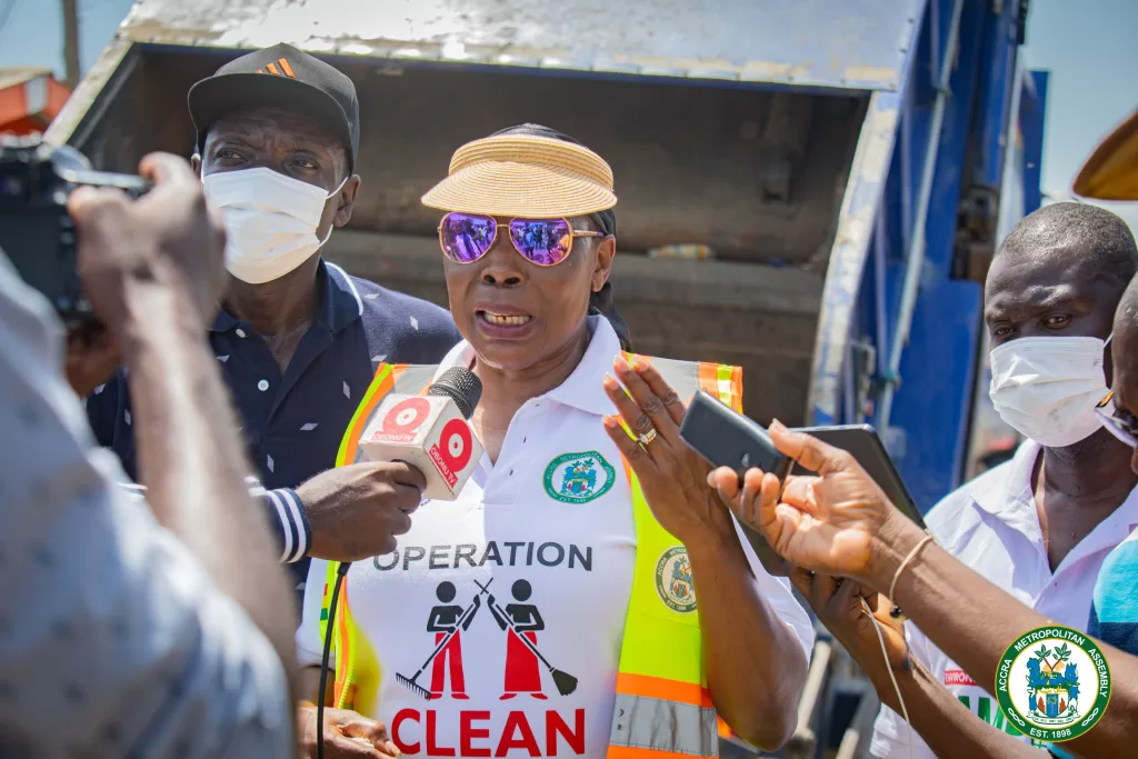 Mayor of Accra leads clean-up exercise to celebrate AMA's 125th anniversary