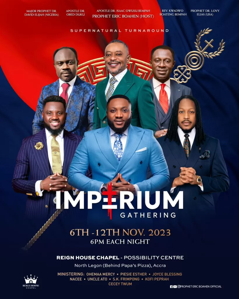 Accra to witness extraordinary faith at Imperium Gathering 2023