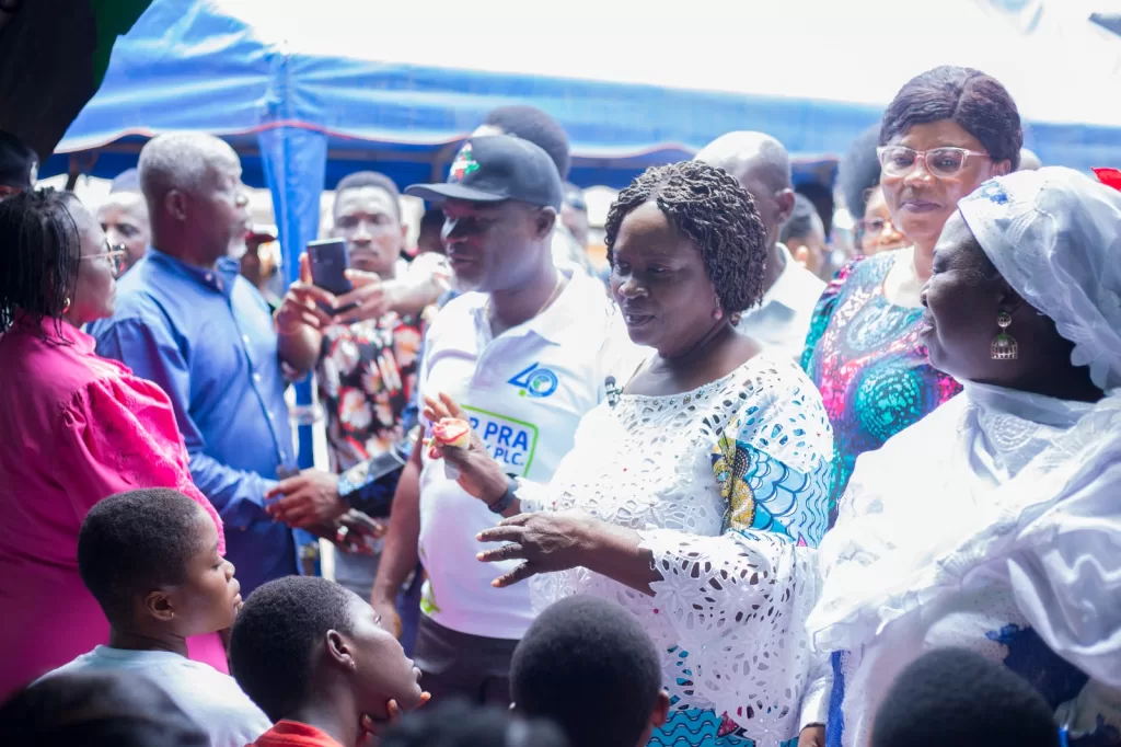 Prof. Naana Jane Opoku-Agyemang tours EC Voter Registration Centres in Western Region