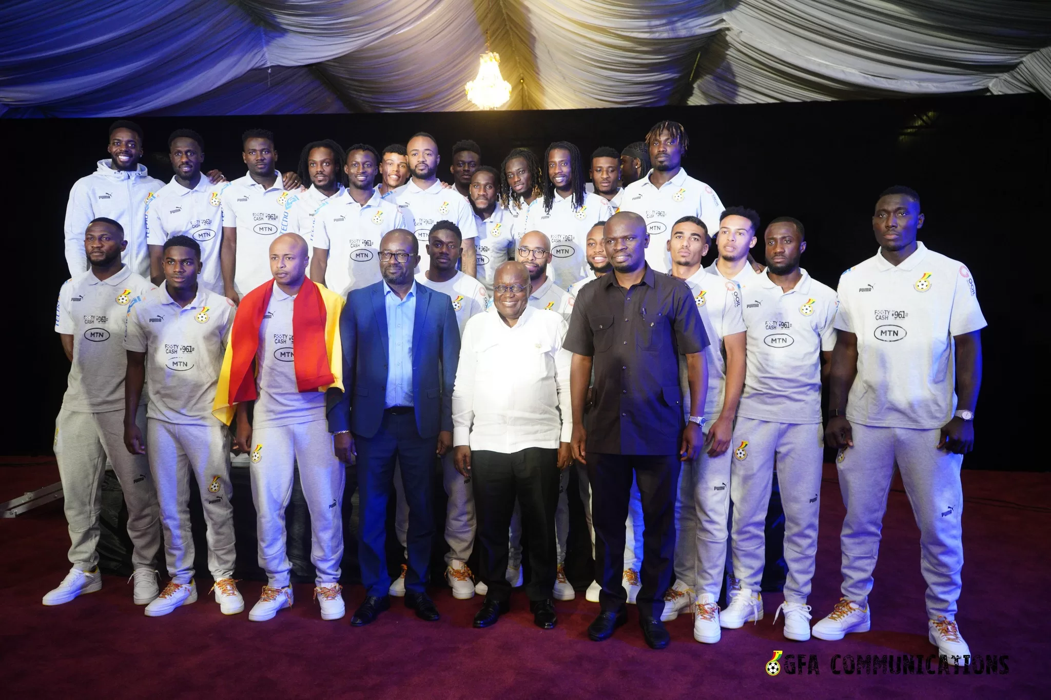Akufo-Addo host Black Stars to farewell dinner ahead of AFCON 2023