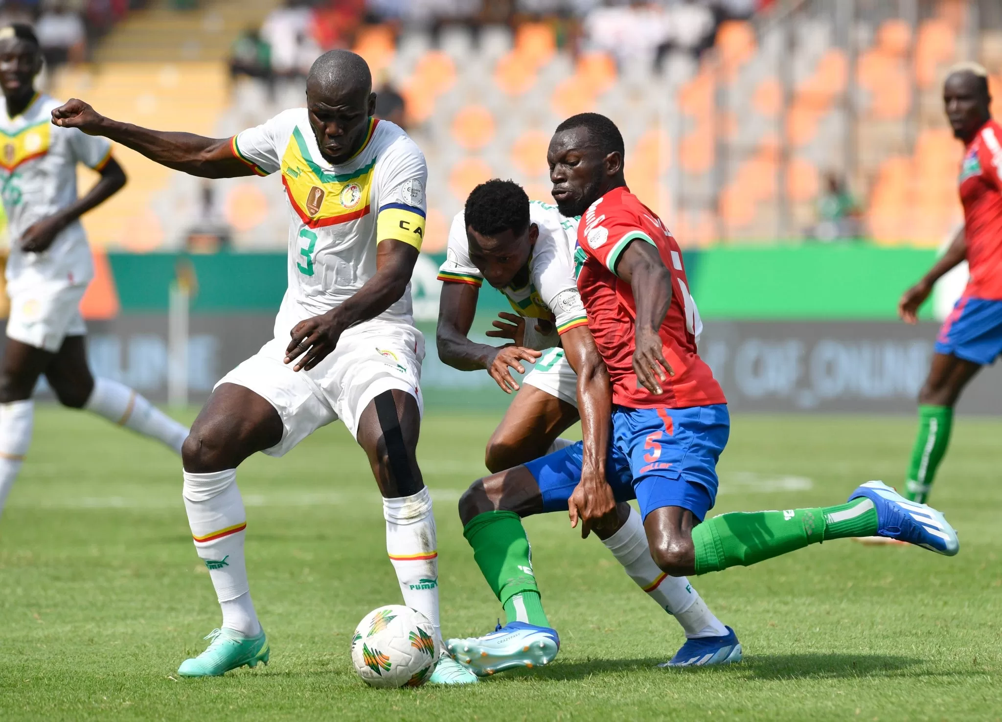 Senegal cruised past Gambia with 3:0 victory