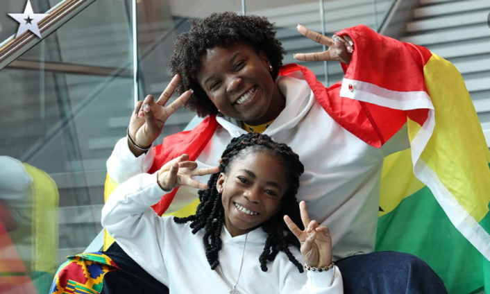 Afronitaaa, along with Abigail from Talented Kids' represent Ghana at Britain’s Got Talent