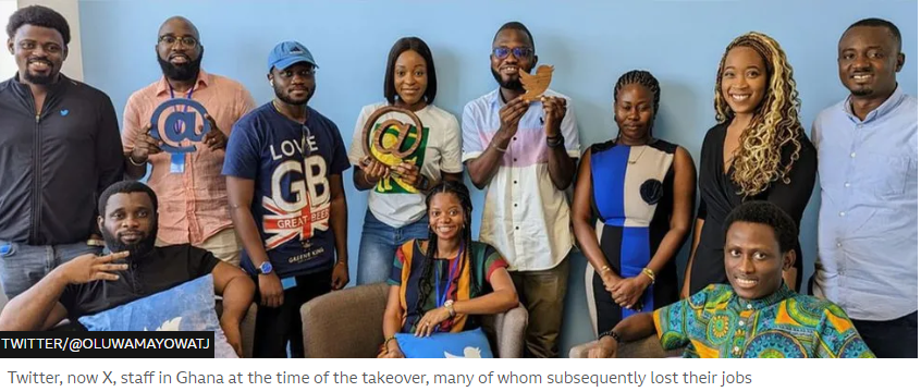 Sacked Twitter staff in Ghana finally get pay-off