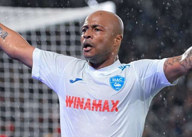 Andre Ayew delivers as Le Havre holds PSG to a draw