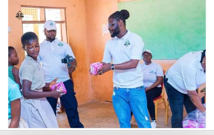 Humanitarian Haven donates sanitary pads to Amoanda and Budduata D/A Schools