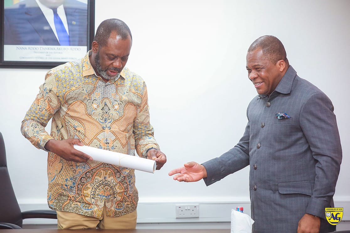 Leadership of Assemblies of God Church pays courtesy call on Energy Minister