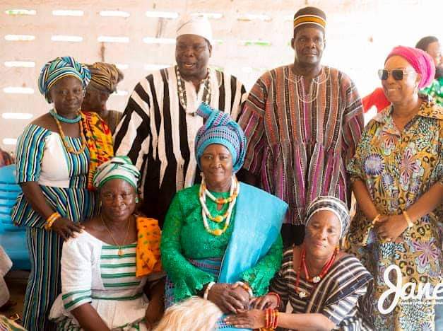 Prof. Naana Opoku-Agyemang outdoored Development Queen Mother of Sankanna   