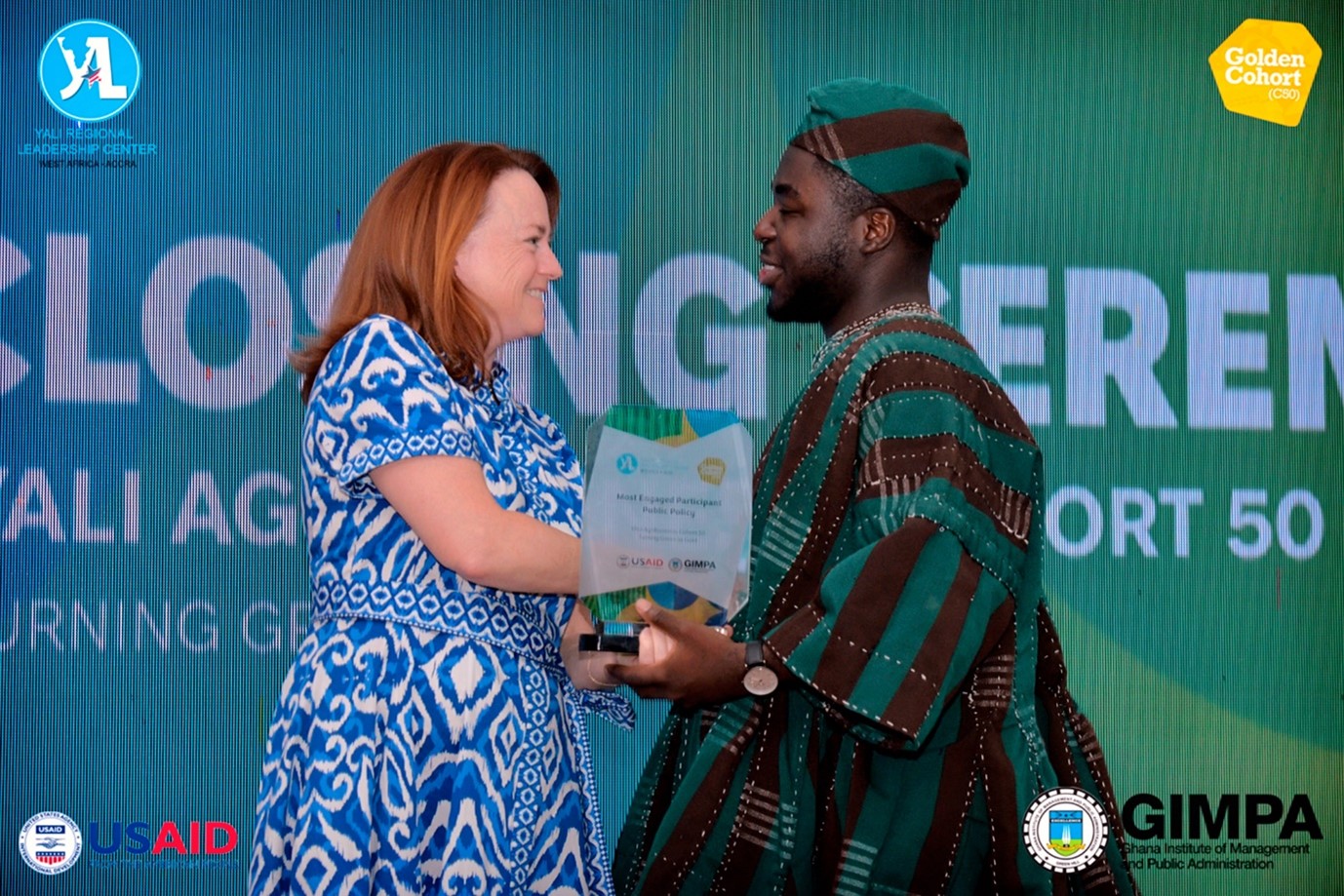 Ghanaian Young Leader Michael Ackon Honoured with YALI Most Engaged Participant in Public Policy