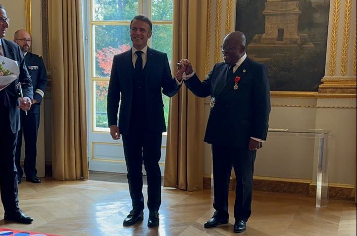 Macron honours Akufo-Addo with ‘Grand Officier de la Légion d’Honneur’ in France