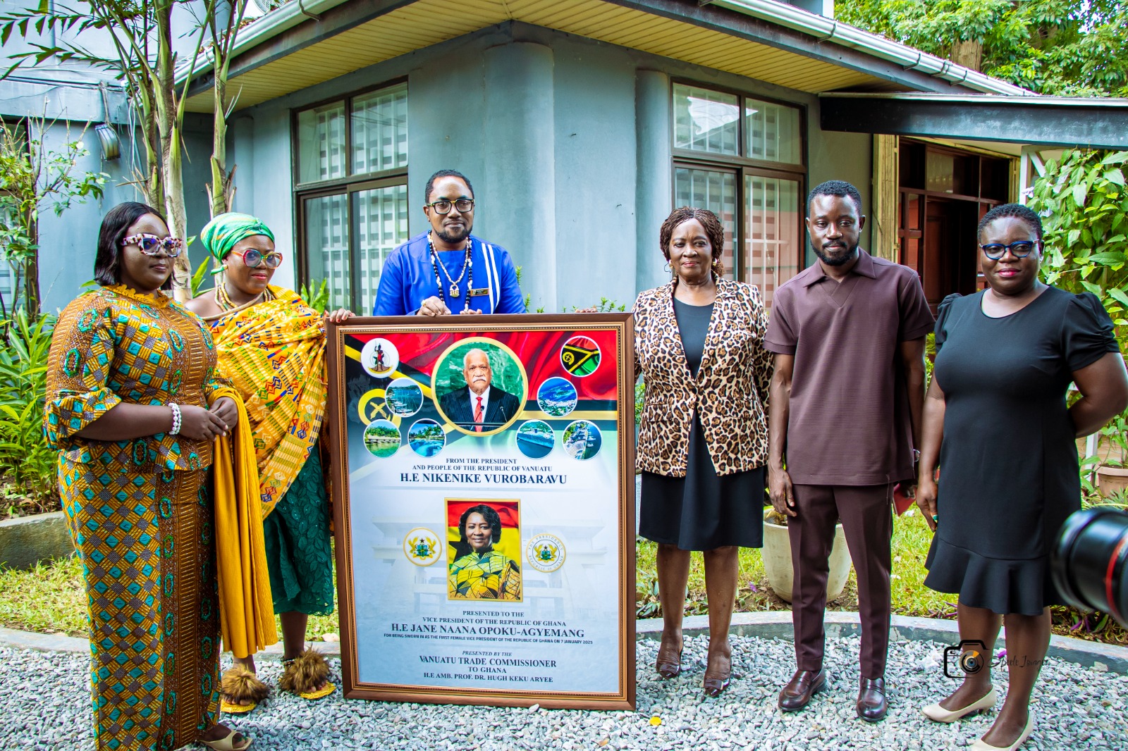 Vanuatu Trade Commission delegation meets Ghana’s Vice President to discuss Trade and AI collaboration