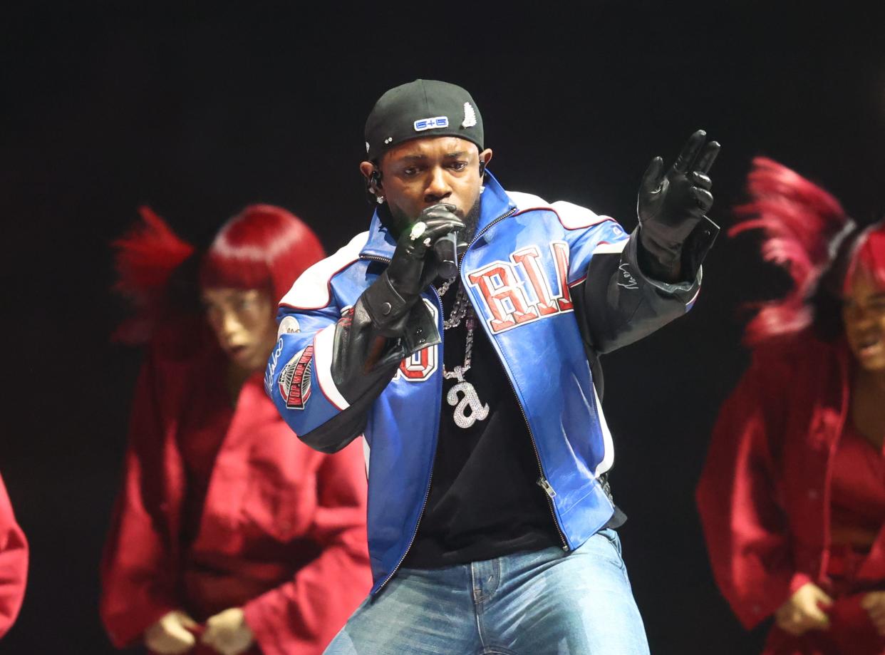 Kendrick Lamar performs ‘Not Like Us’ at Super Bowl halftime show