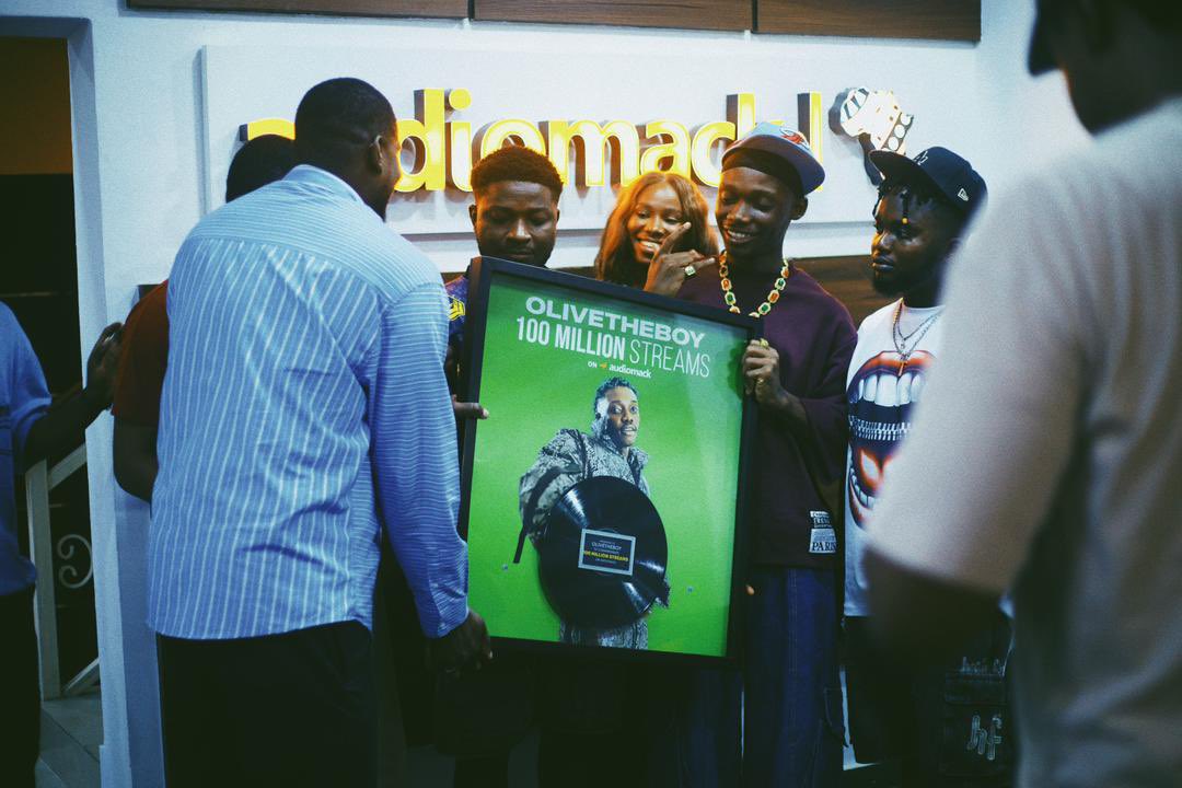 Olivetheboy hits 100 million streams on Audiomack