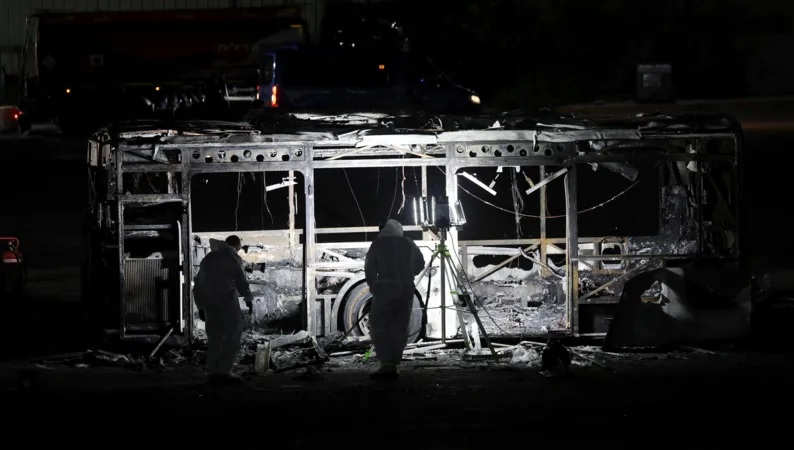 Three buses explode in Israel in 'suspected terror attack', police say
